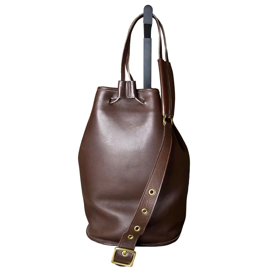 Vintage COACH Mahogany Glove Tanned Leather Sling Backpack Shoulder Bag 9929 - Image 14