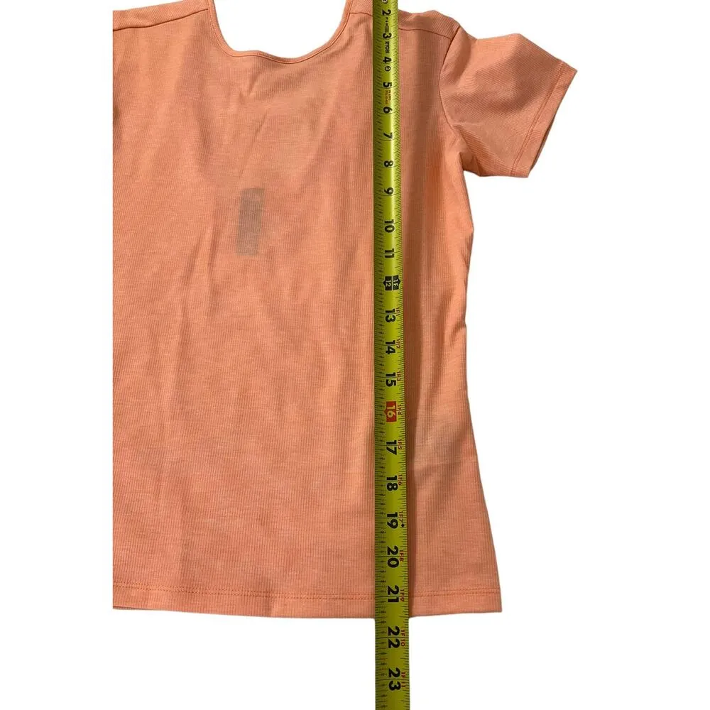 The North Face Orange Top Slim Fit T-shirt Women's Size Small NWT | 42-6 - Image 8