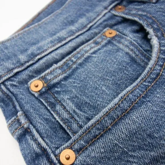 NEW Madewell The High-Rise Slim Boyjean‎ in Moorland Wash, size 27 - Image 6