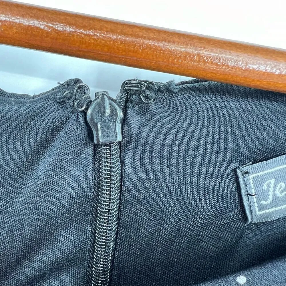 Jessica Howard plus size black & white polka dot sleeveless zip back dress 18W - Image 8