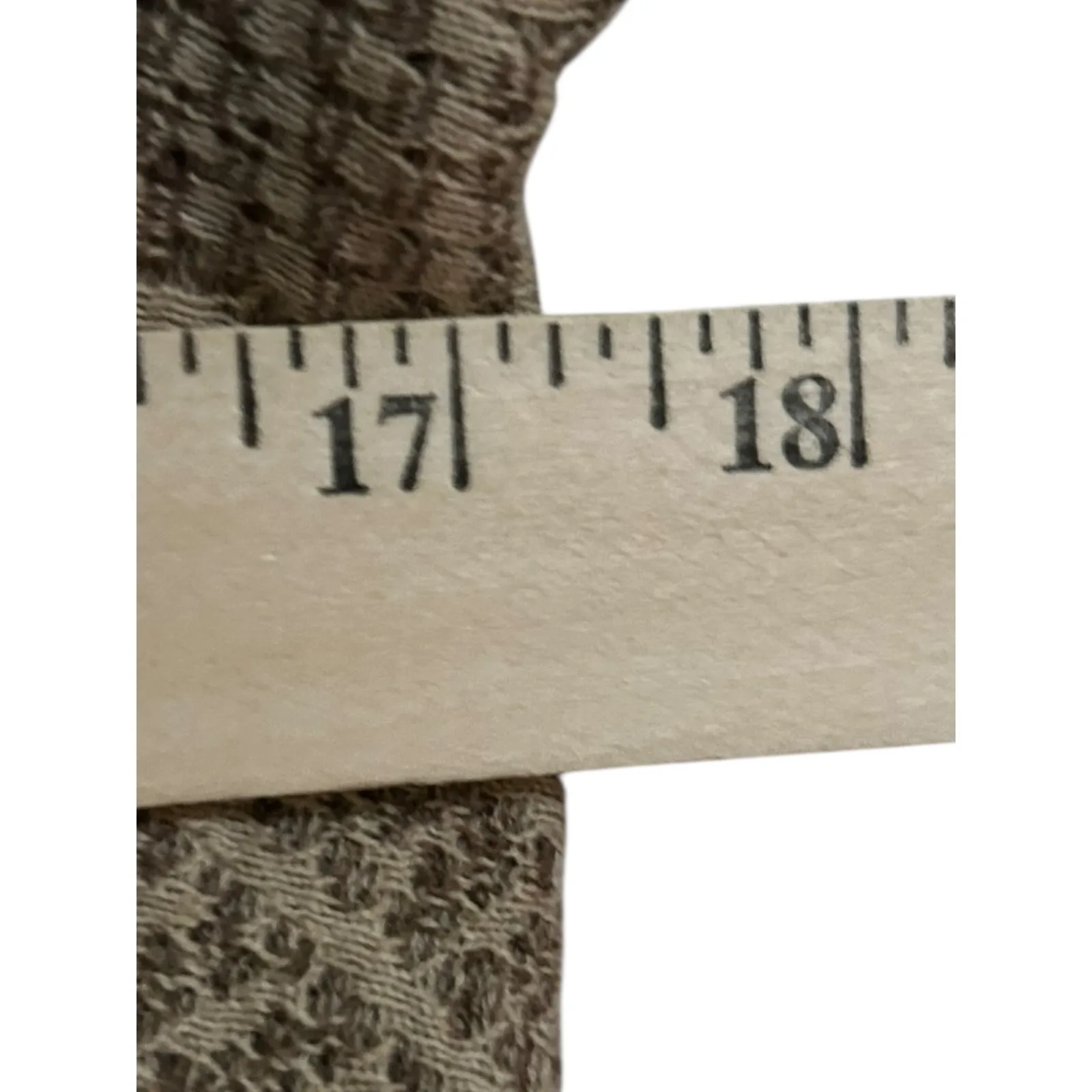 Peruvian Connection Brown Tan Pima Cotton Knit Waterfall Cardigan Sweater Medium - Image 7