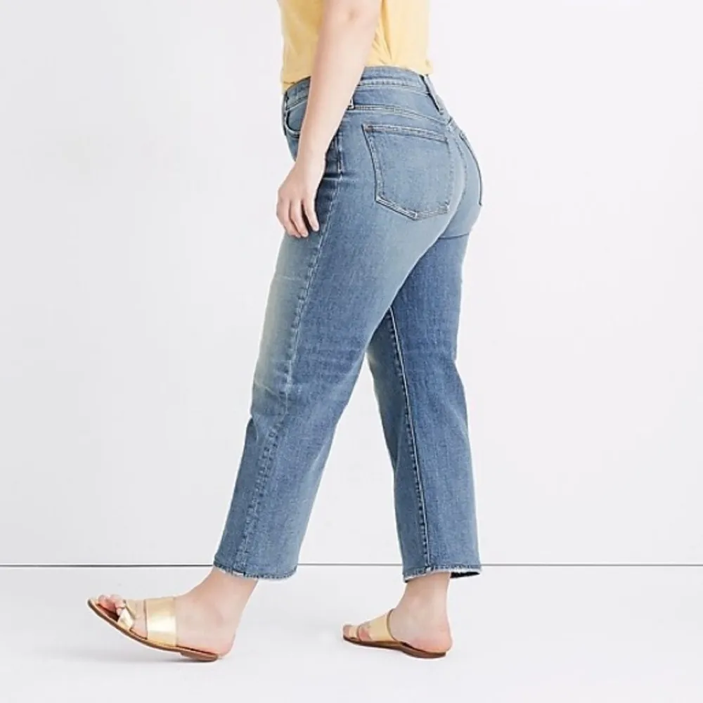 Madewell Slim Wide-Leg Crop Jeans in Reggie Wash Sz 36 - Image 6