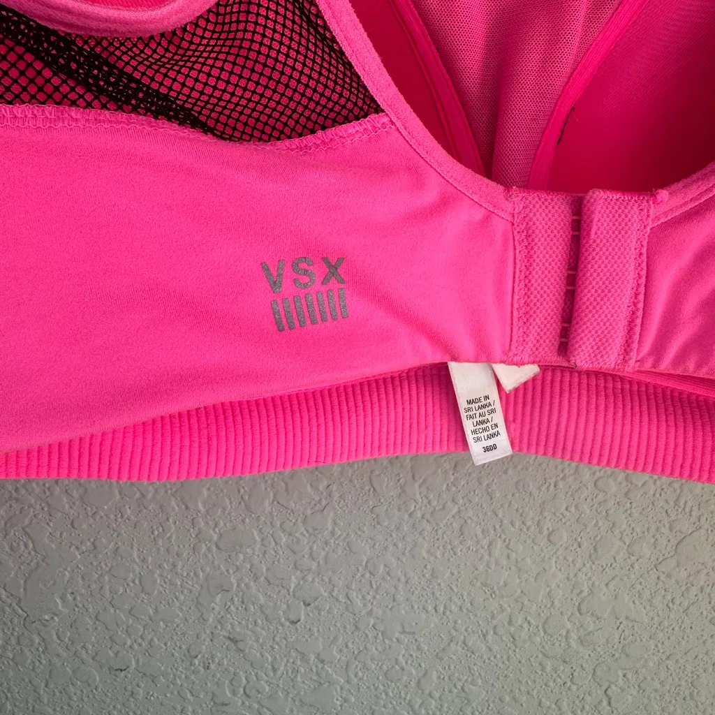 💖VSX Pink Full Support Sports Bra Size undefined - Image 5