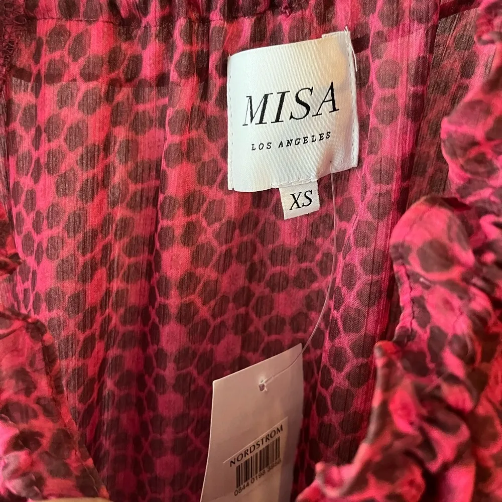 NWT Misa LOUISA DRESS Cardinal Tile Tamarind XS - Image 7