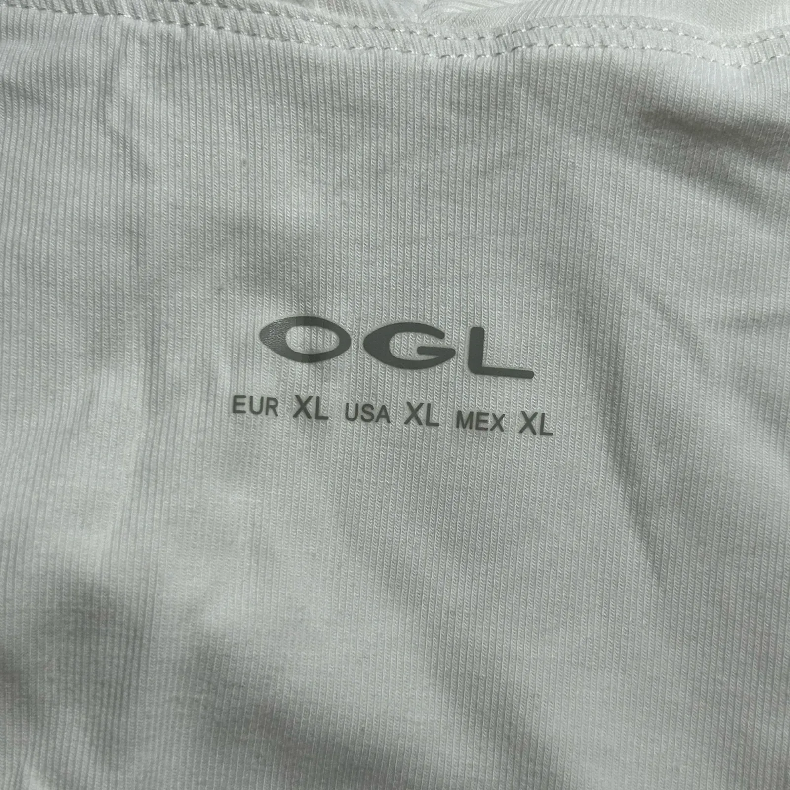 OGL Women's Criss Cross Off Shoulder Slim New Airy Brami Top Pure White XL New - Image 8