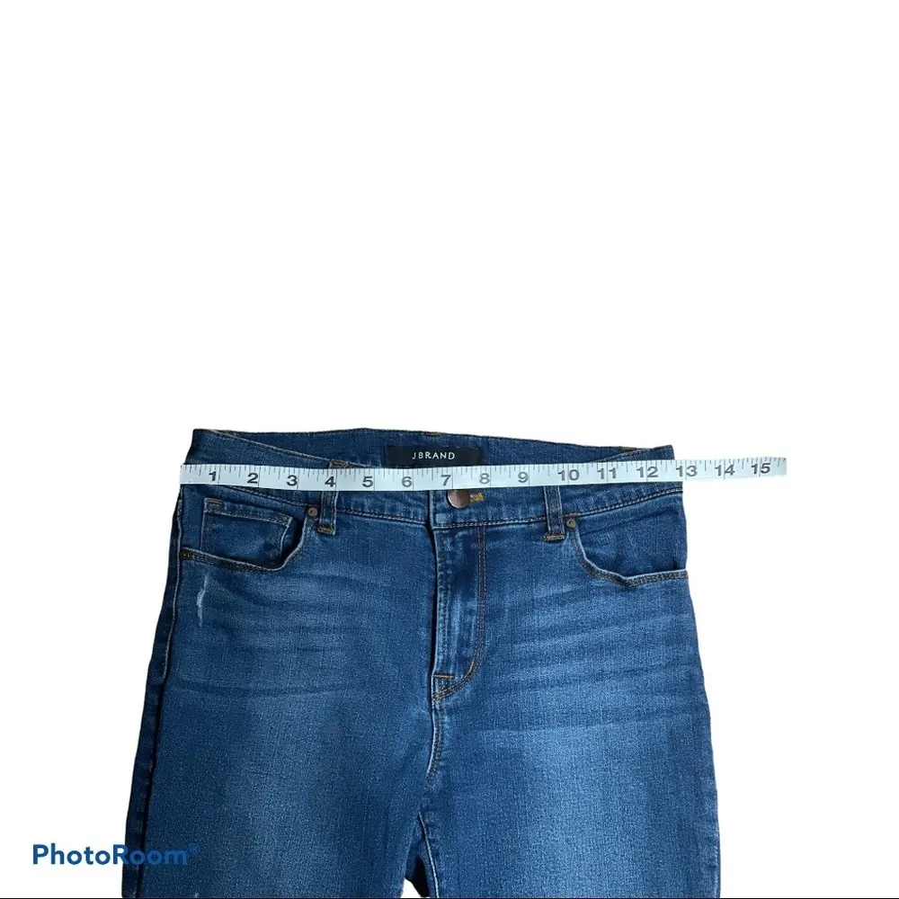 J BRAND distressed ripped skinny straight leg denim jeans woman’s size 25 - Image 2