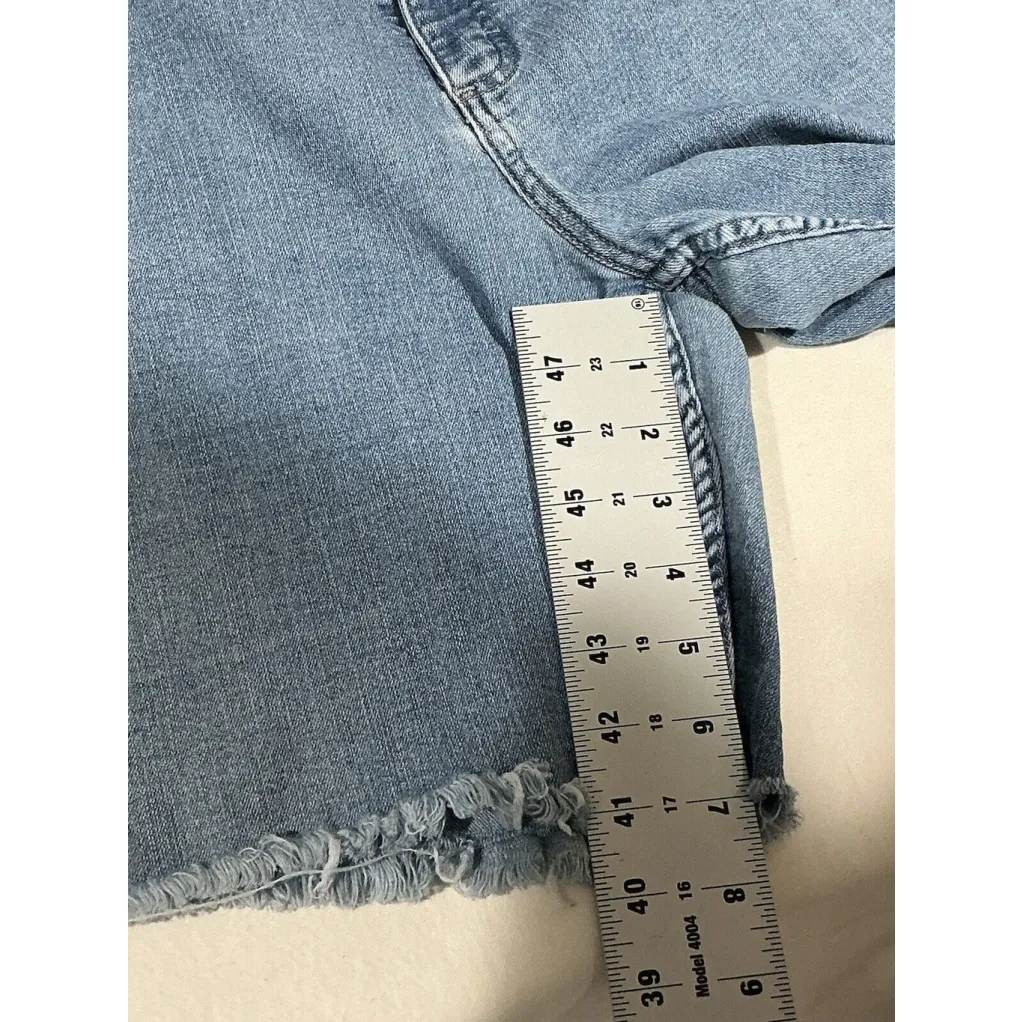 Lee Woman’s  Riders Denim Cut Off Shorts 18w Stretch Zip Front - Image 7