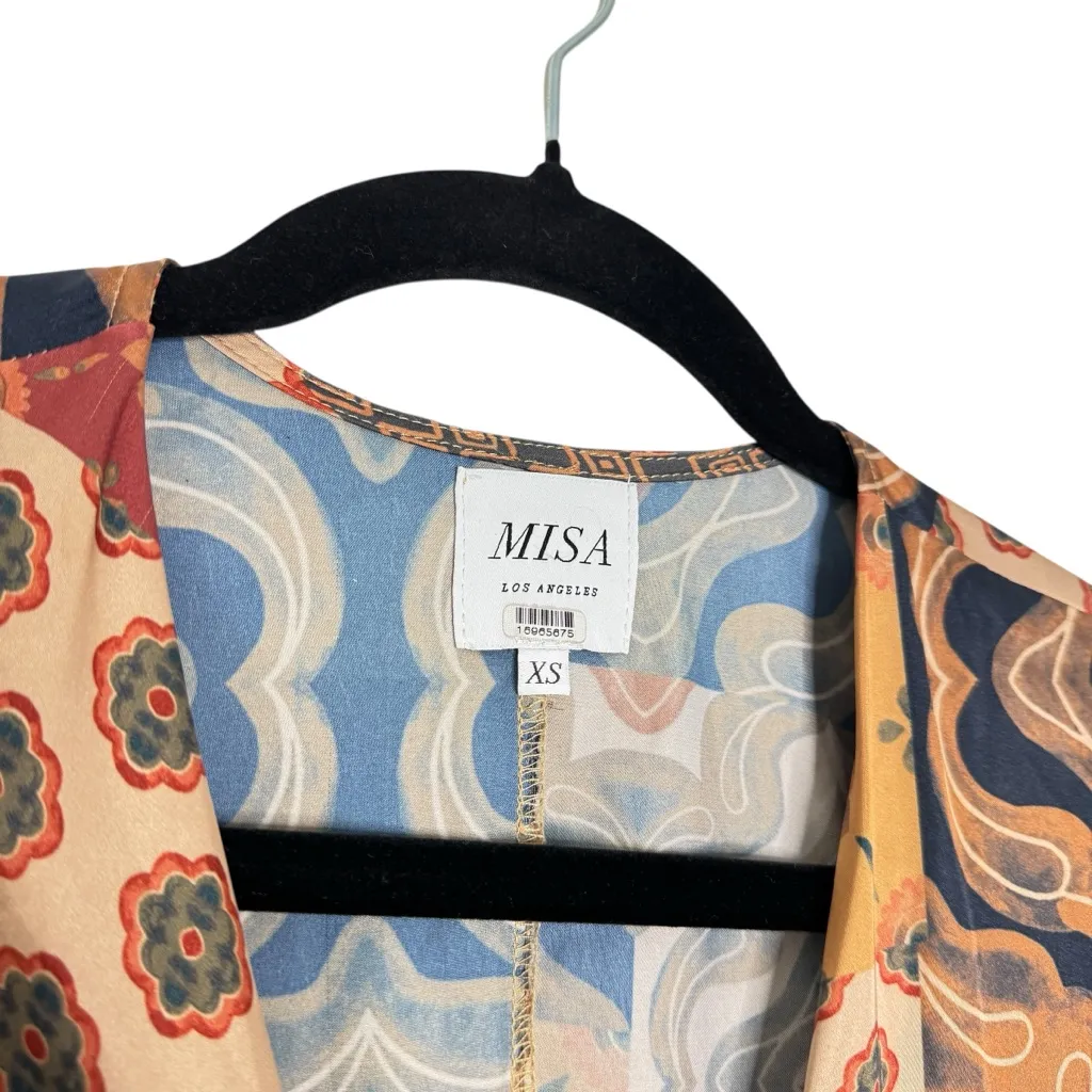 Misa Eliza Patchwork Wrap Dress - Image 9