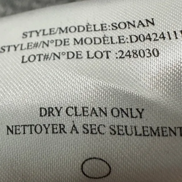 Theory Sonan Grey Heathered Wool Blend Asymmetrical‎ Zip Sweater Jacket Womens P - Image 6