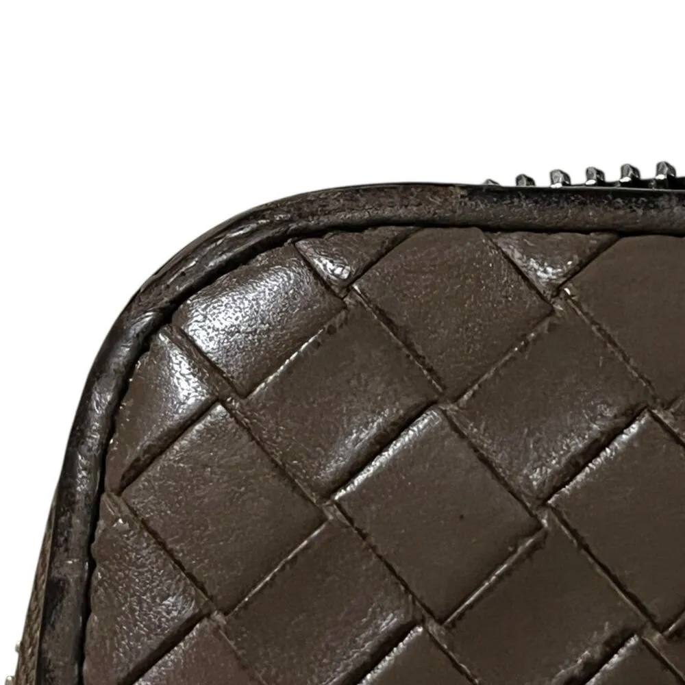 Bottega Veneta Intrecciato Weave Taupe Leather Continental Wallet - Image 13