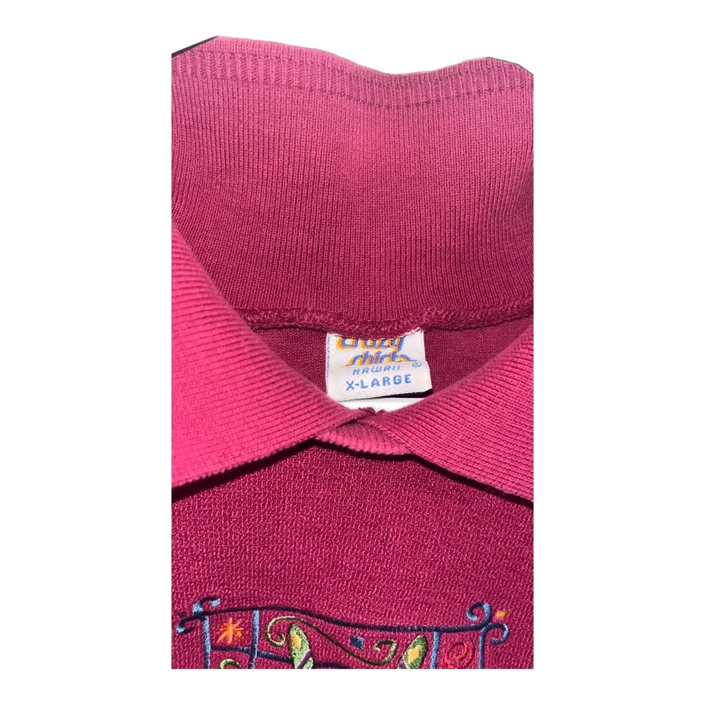 Crazy shirts Hawaii sweater‎ Red Size XL - Image 8