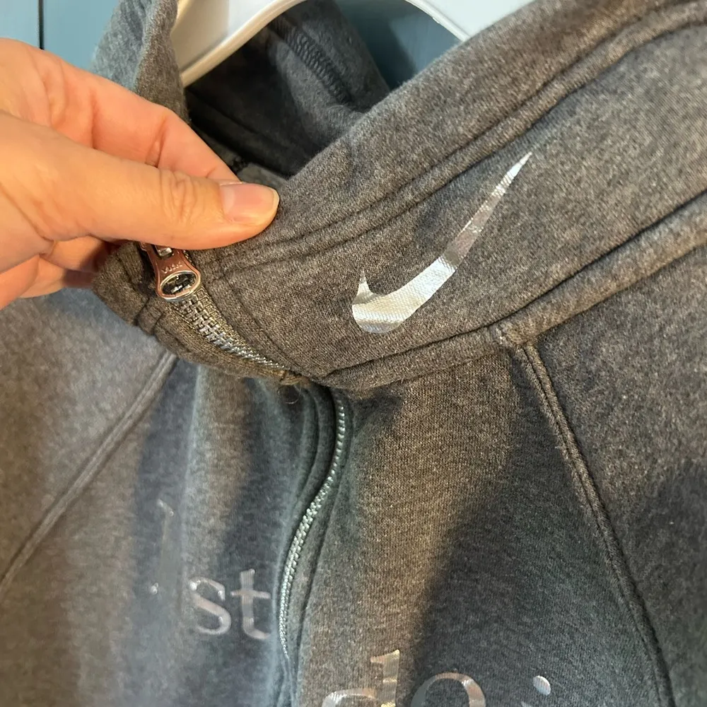 Nike Sportswear SHINE Funnel-Neck 1/2 Zip Pullover Sweatshirt | Women’s Size M - Image 5