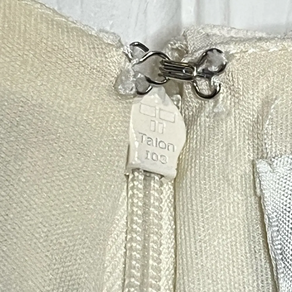 Cato Women’s Off-White/Ivory Dress w/ metal detailing - Sz. 8 - Image 2