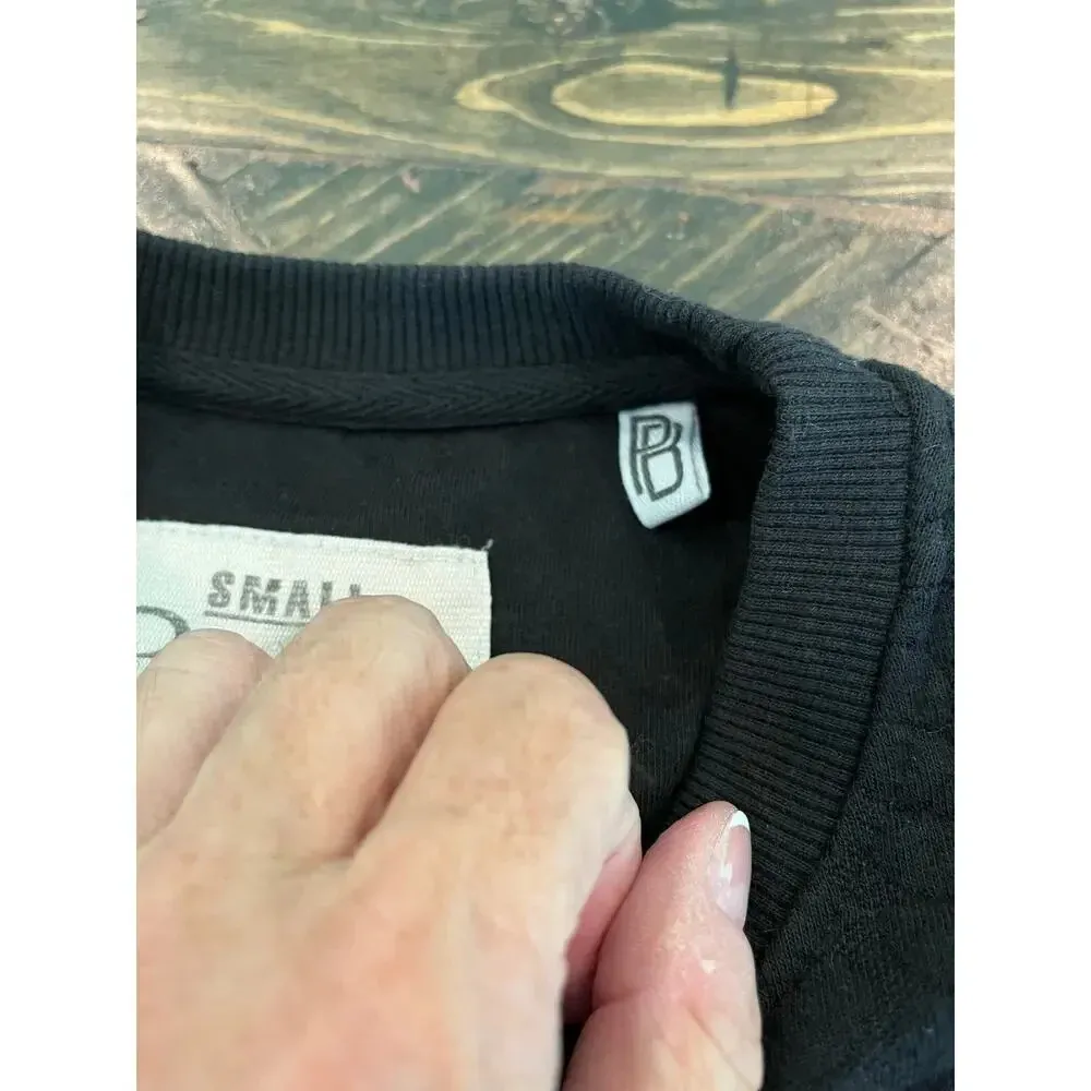 Texas Tech Women’s Small Pullover Black Cable Knit Grandma Gorp Core Grunge Soft - Image 10