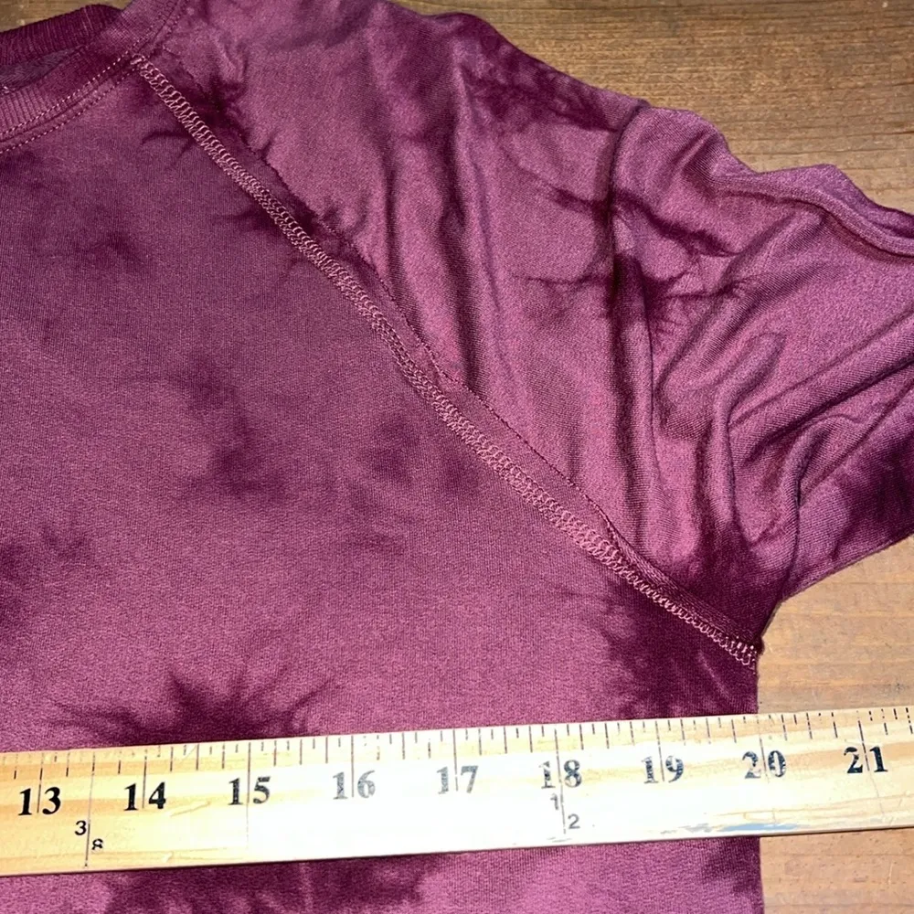 JoyLab women's medium soft lightweight tie-dye hi low sweatshirt casual fit dyed - Image 5