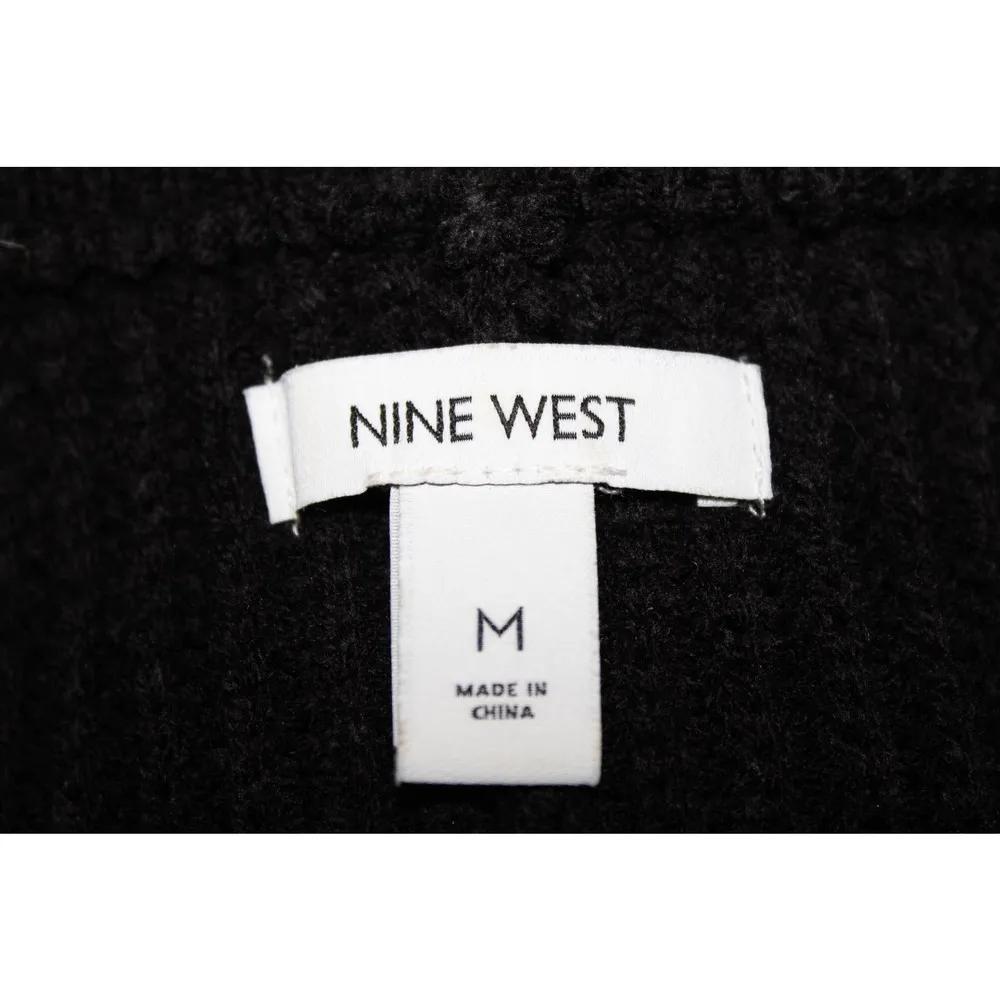 Womens Nine West Black Yellow Purple Cream Orange Green Crew Neck Sweater Size M - Image 3