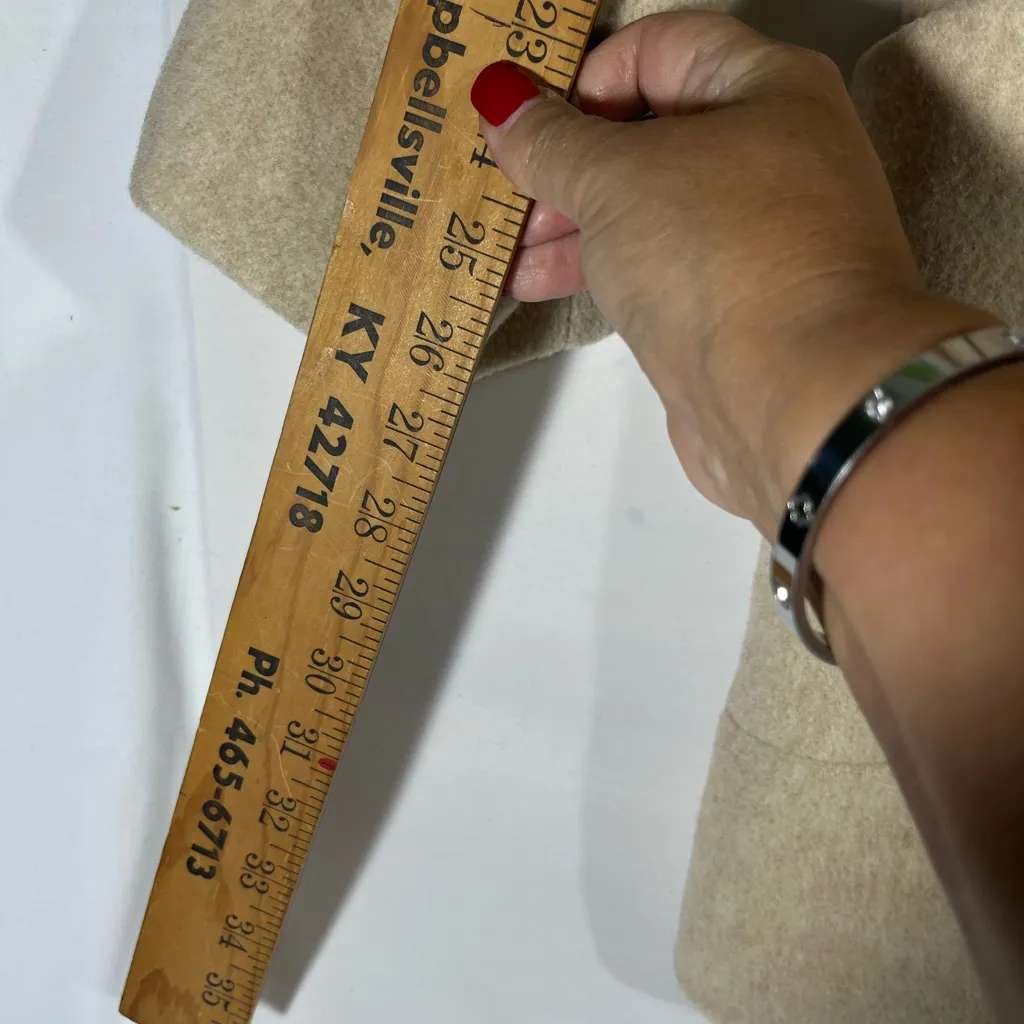 VTG MICHELLE FRANCIS 80’s WOOL BLEND LADIES COAT MADE‎ IN USA XL CREAM PREOWNED - Image 12