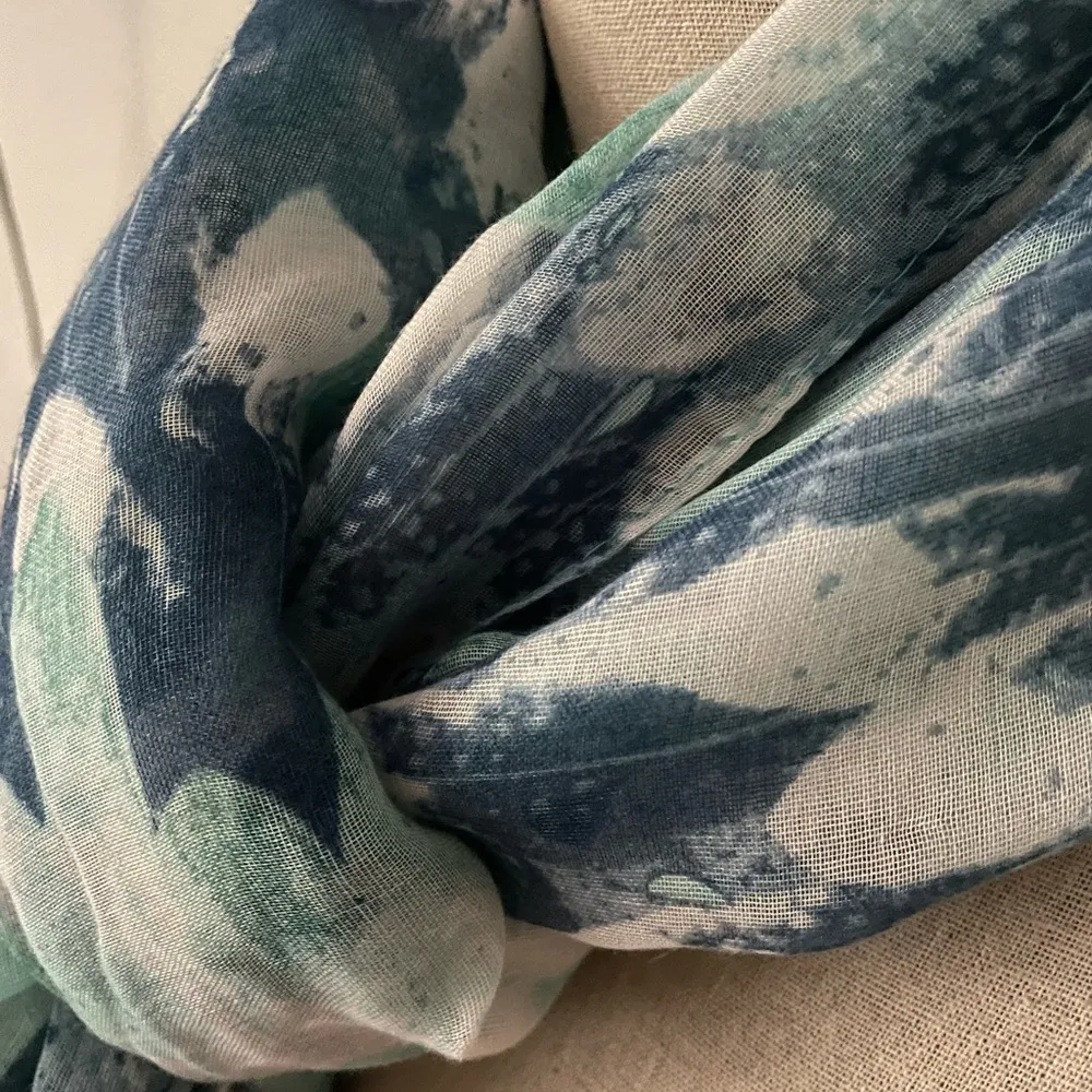 Chiffon scarf Blue - Image 5