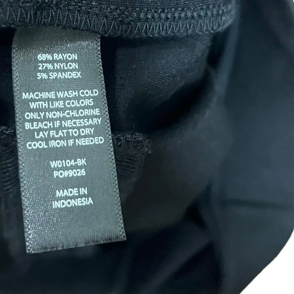 Betabrand Black Straight Leg Classic Dress Yoga Pants Trousers Women Size MP New - Image 8