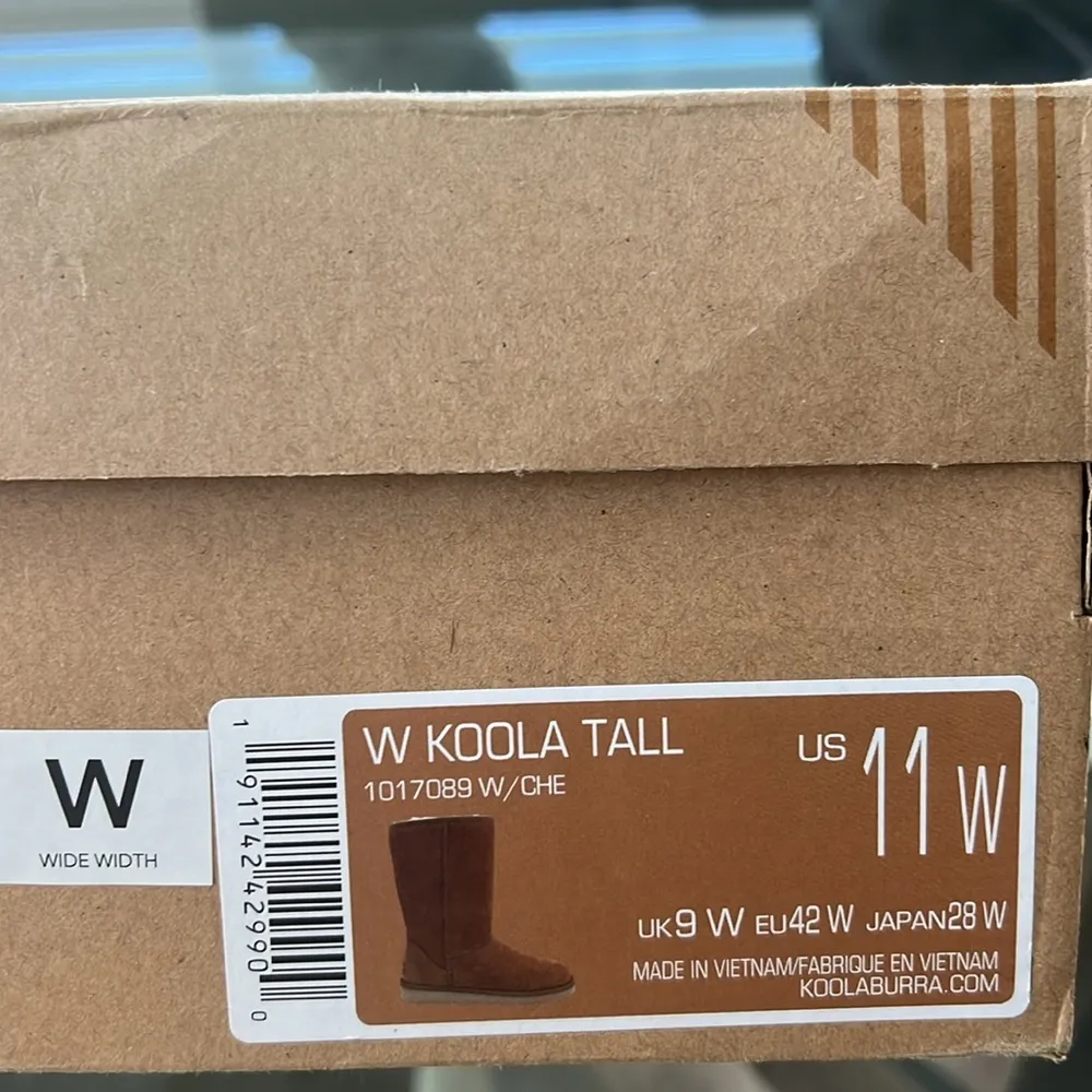 UGG’s Koolaburra KOOLA Tall Boots in Chestnut, Size 11 Wide New in Box - Image 8