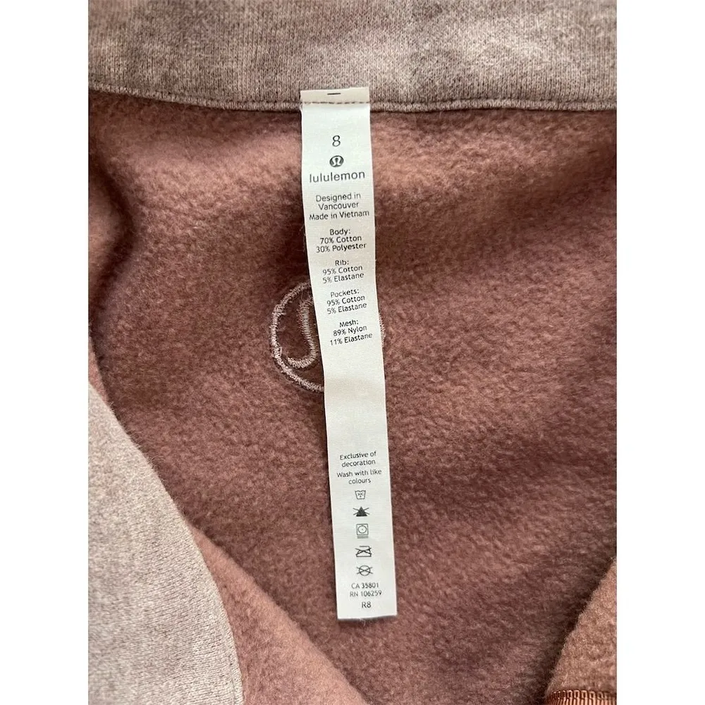 Lululemon  Radiant Jacket II Women's Size 8 Brown Asymmetrical Zip-Up - Image 9
