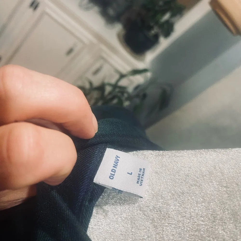 Old Navy Green Plaid SleepShirt - Image 5