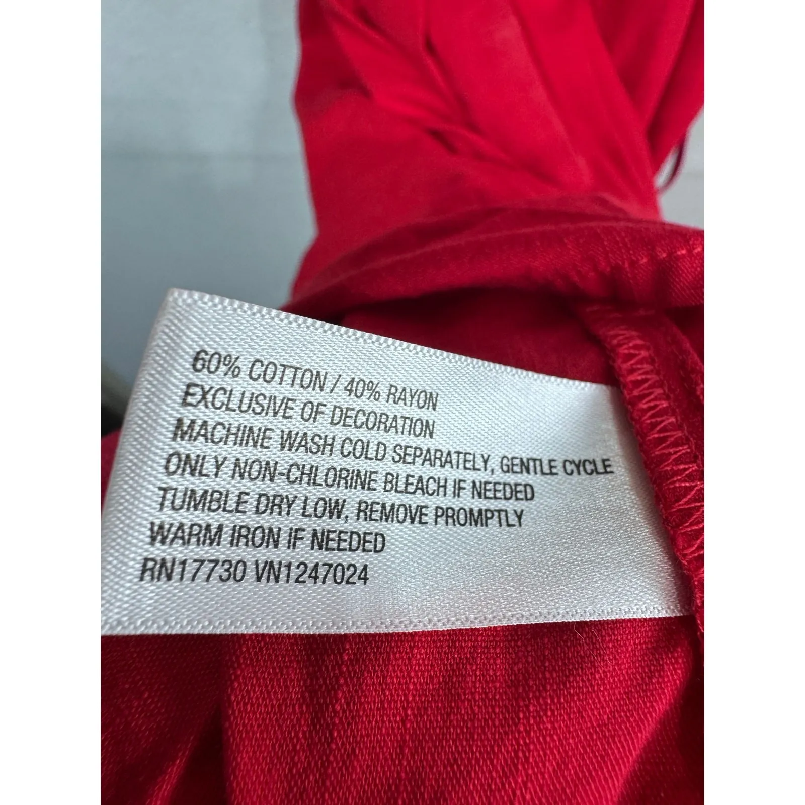 Knox‎ Rose Red Crochet Lace Sleeveless Dress Belted Waist Pockets Boho Women's M - Image 7