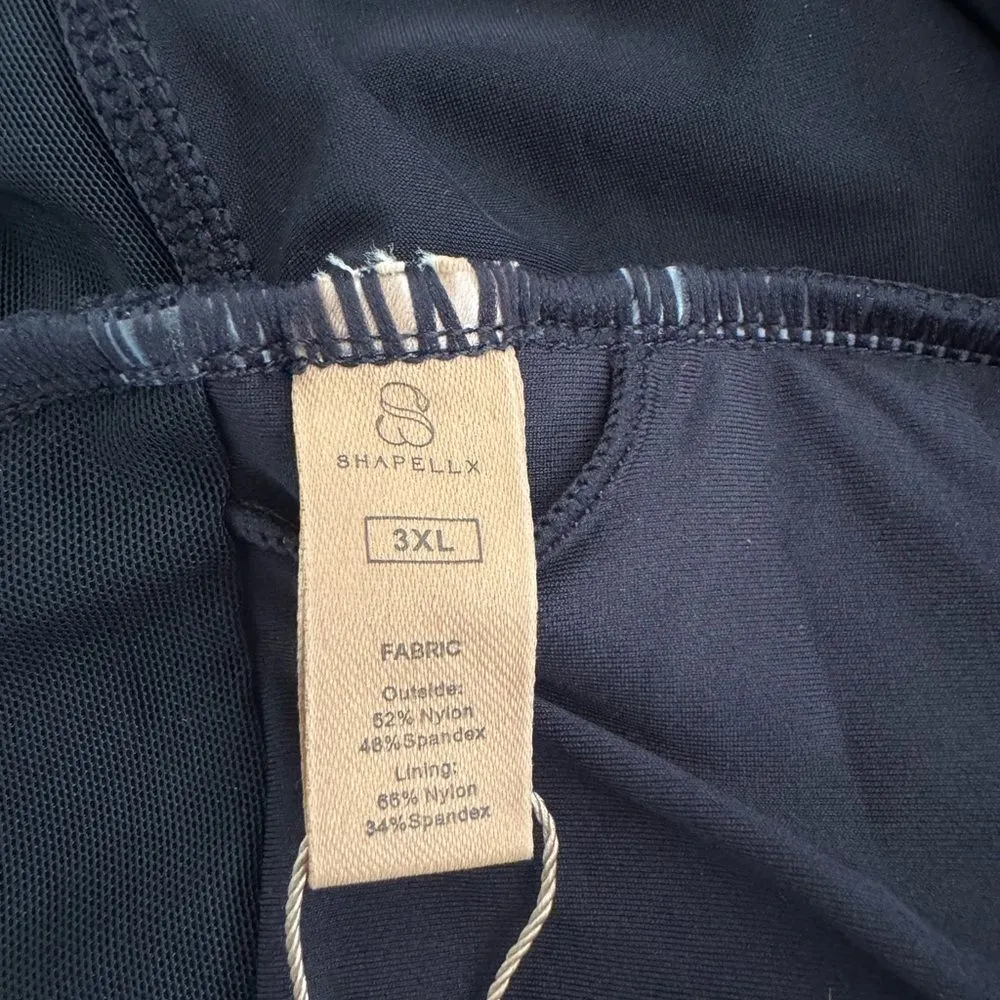 SHAPELLX Tummy Control Swimsuit Women Ruched V Neck One Piece Black 3XL NWT Size undefined - Image 7