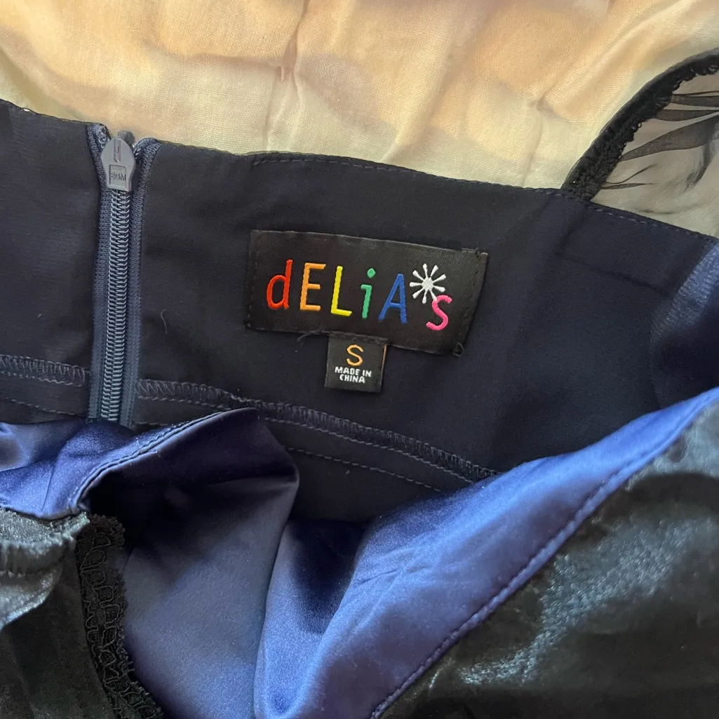 DARK GARDENS BABYDOLL DRESS, DELIA*S DOLLS KILL, gothic babydoll black, small Blue - Image 7