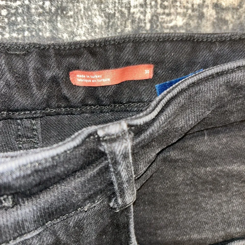 Anthropologie Pilcro Split Hem Straight Leg Jeans Women's 30 High Rise Black - Image 6