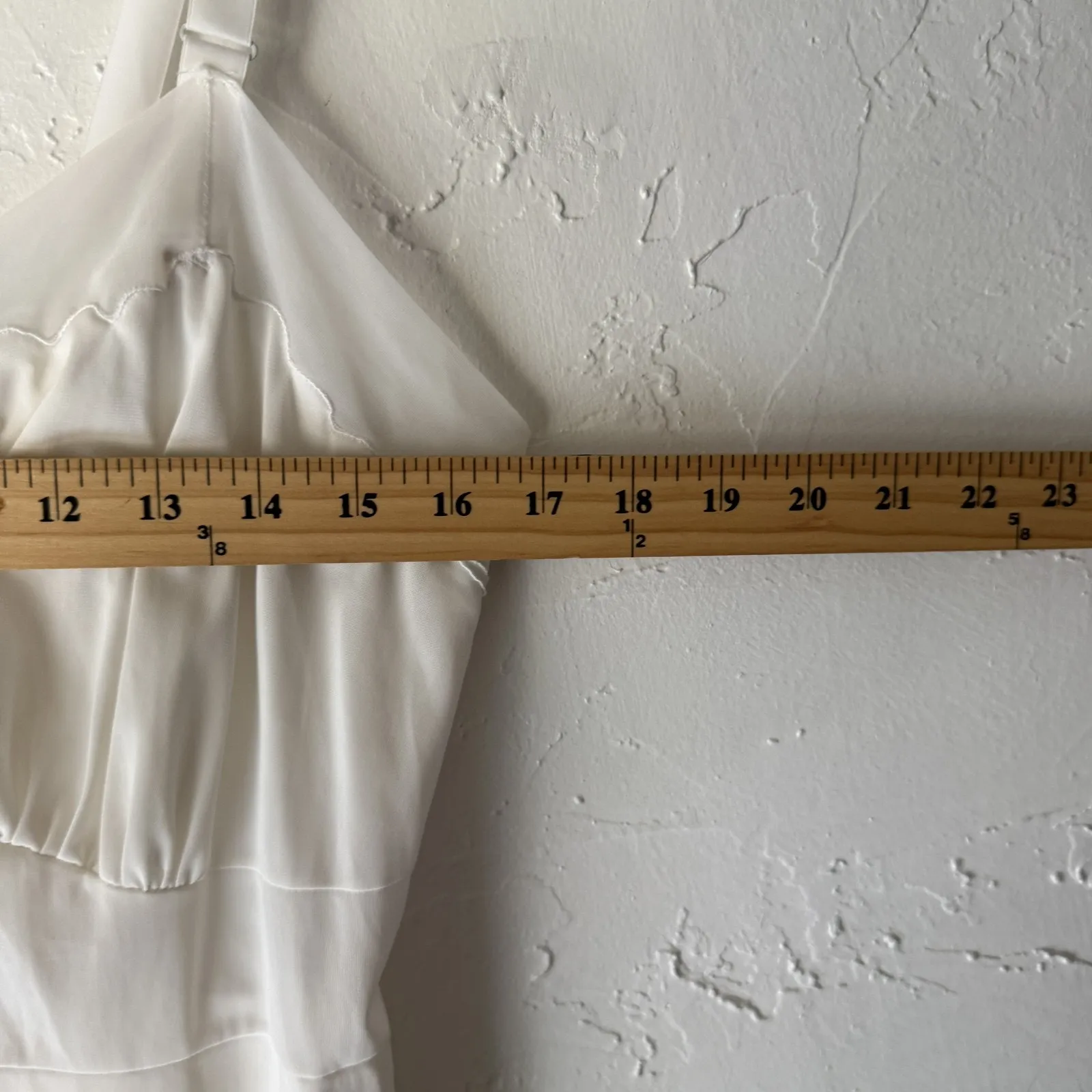 Vintage Vanity Fair Nightgown Swan Large White Slip Dress Lingerie‎ Satin 90s - Image 5