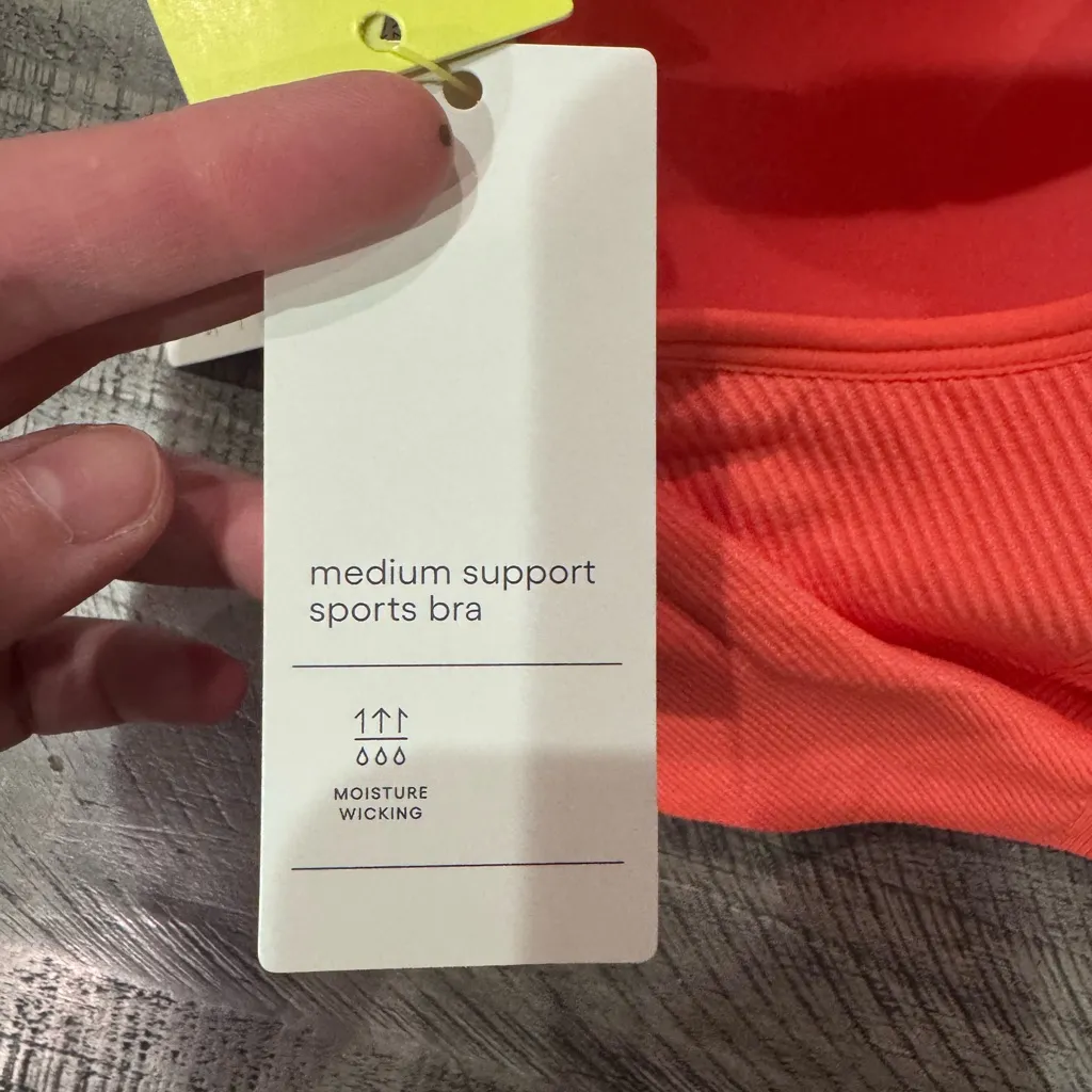 All in Motion Black and Coral sports bras- size XS - Image 4