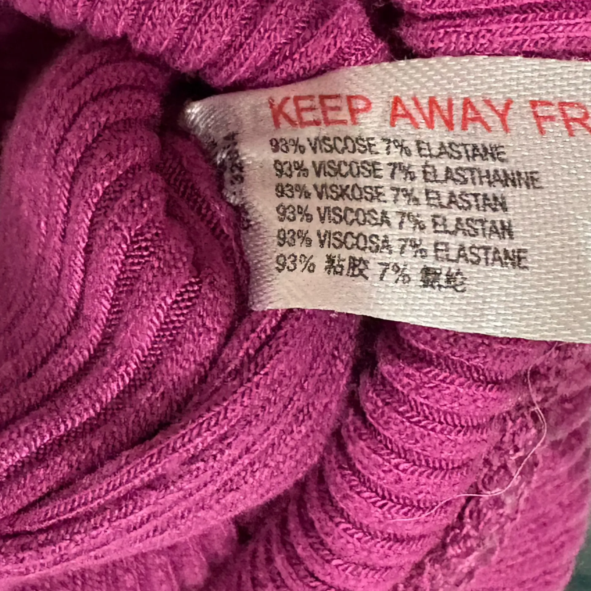 Intimately‎ by Free People Lola Fuchsia Lace-Up Ribbed Crop Top- Size Medium - Image 4