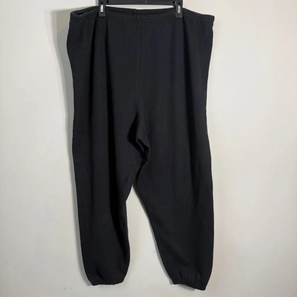 Skims Cotton Fleece Classic Jogger Sweatpants Women's 3X Onyx Black Lounge NWOT - Image 5