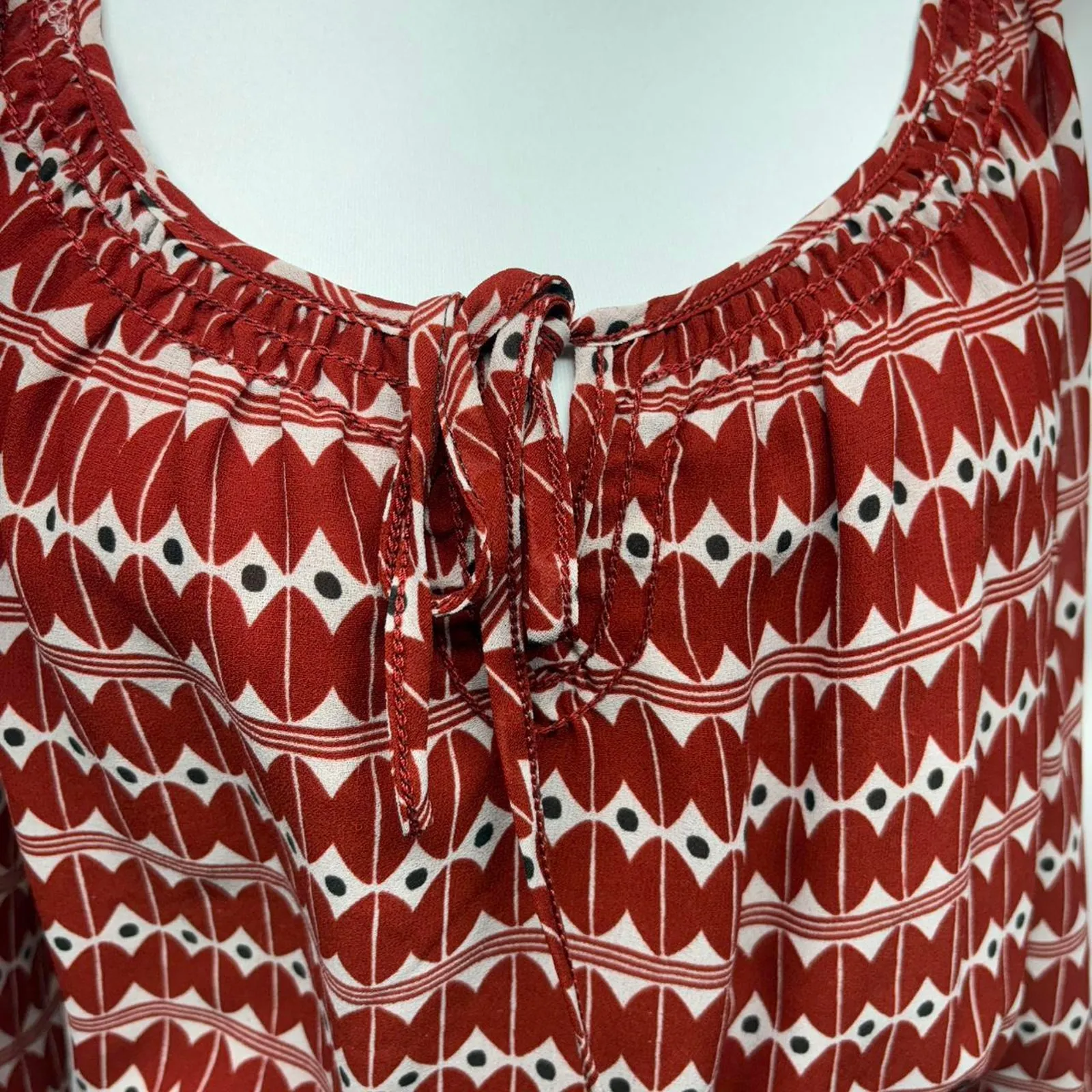 Red and white boho Size M - Image 4