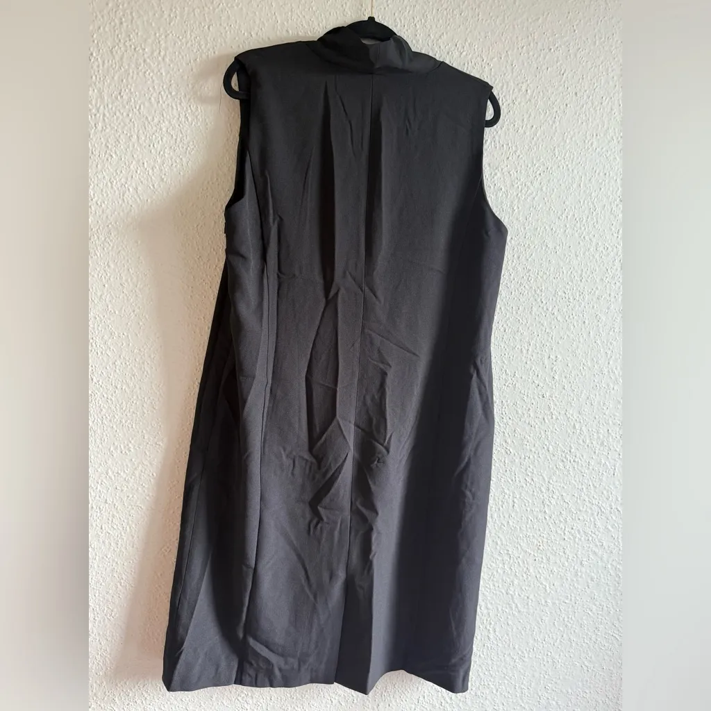 Jones Studio  Classic Black Midi Dress Size 14W - Image 6