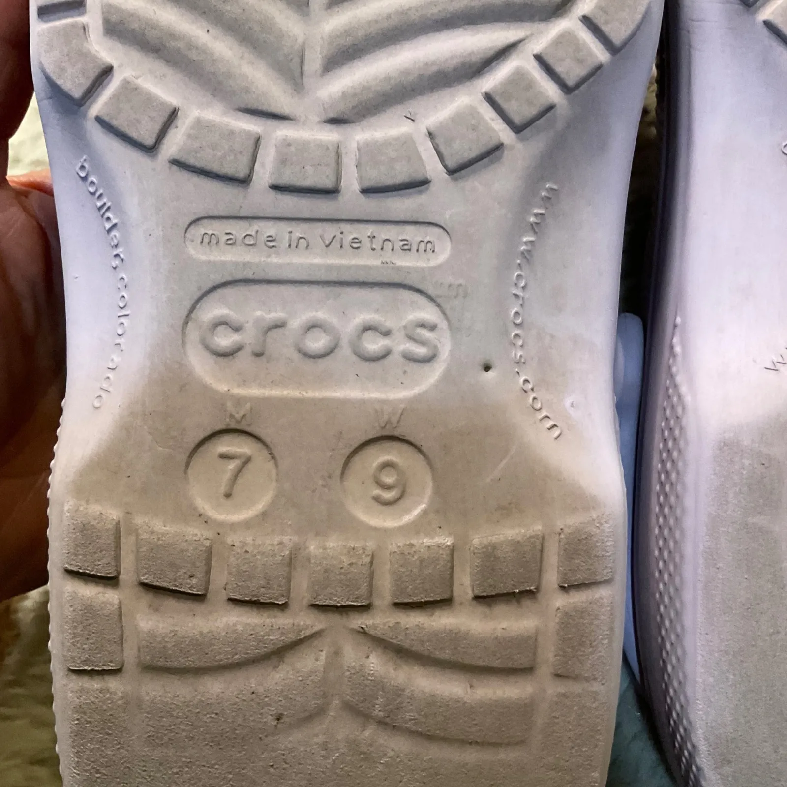 Crocs Classic Slip On Comfort Clog Unisex M7 W9 Lavender Purple Shoes - Image 8