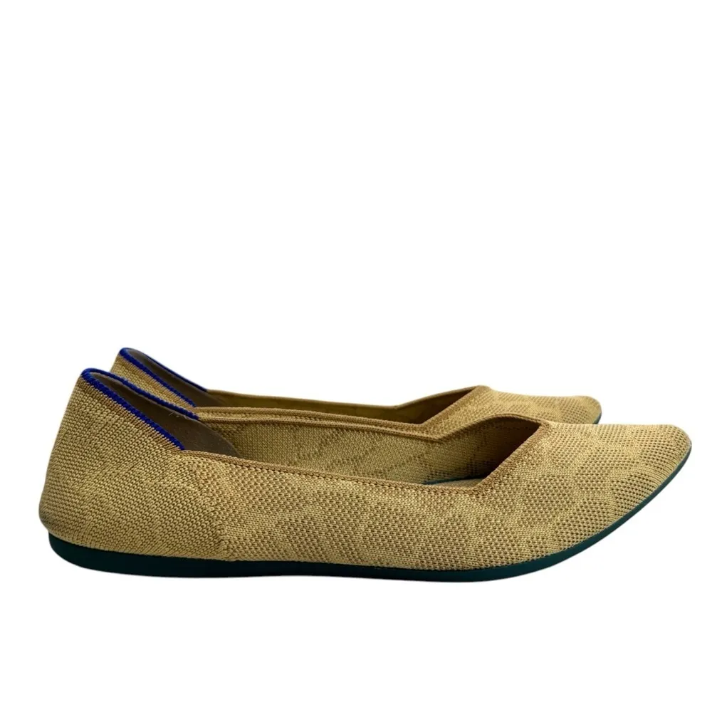Rothys Ballet Flats Sahara Gold Point Toe Women's Casual Shoe Size 8.5 Retired - Image 4
