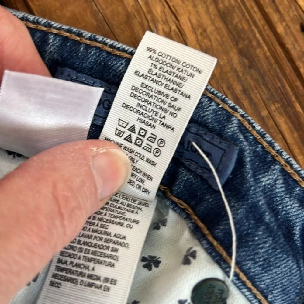 Lucky Brand women’s jeans, slim straight, high waist, Bridgette embellished - Image 8