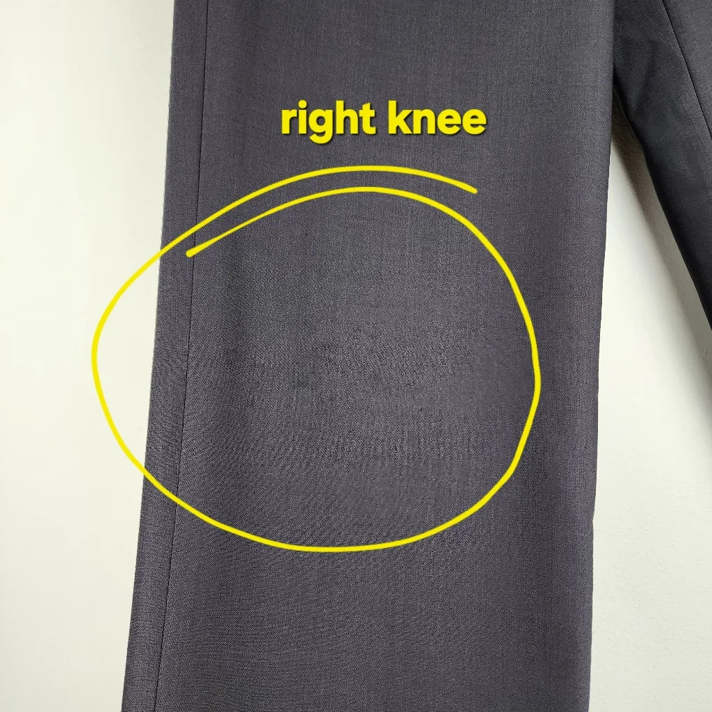 Talbots Wool Pants Grey Italian Fabric Size 4 - Image 7