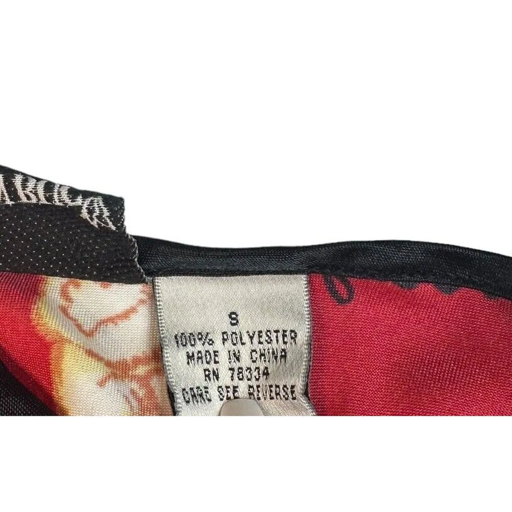 Vtg Fashion Bug Womens Red Teddy Bear Satiny Camisole Pajama Set 90s Y2K Size S - Image 10