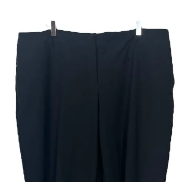 Worthington Black Pants Curvy Fit Trouser Fit Leg Mid Rise Women’s Plus Size 20W - Image 4