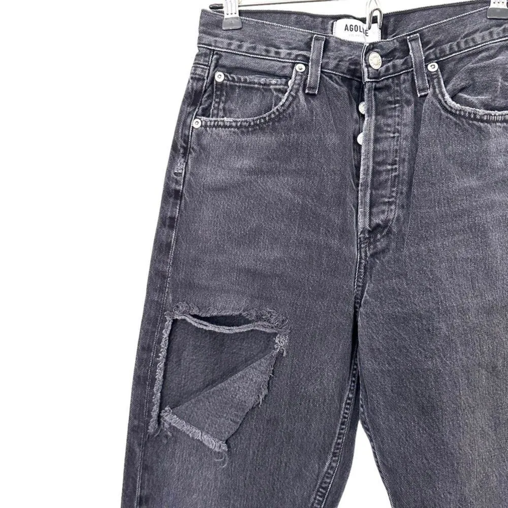 AGOLDE 90's High Rise‎ Loose Fit Distressed Denim Sz 23 - Image 3