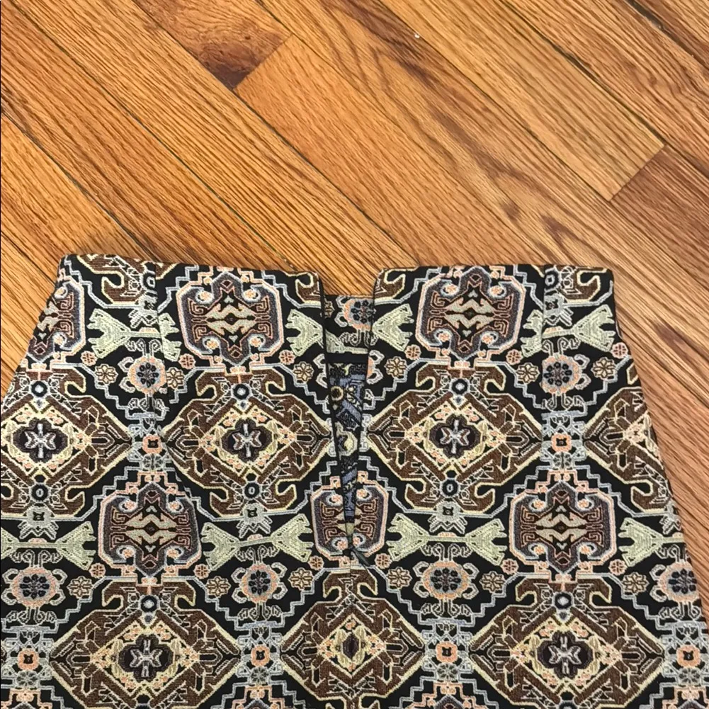 Zara A-Line Patterned Mini Skirt - Image 3