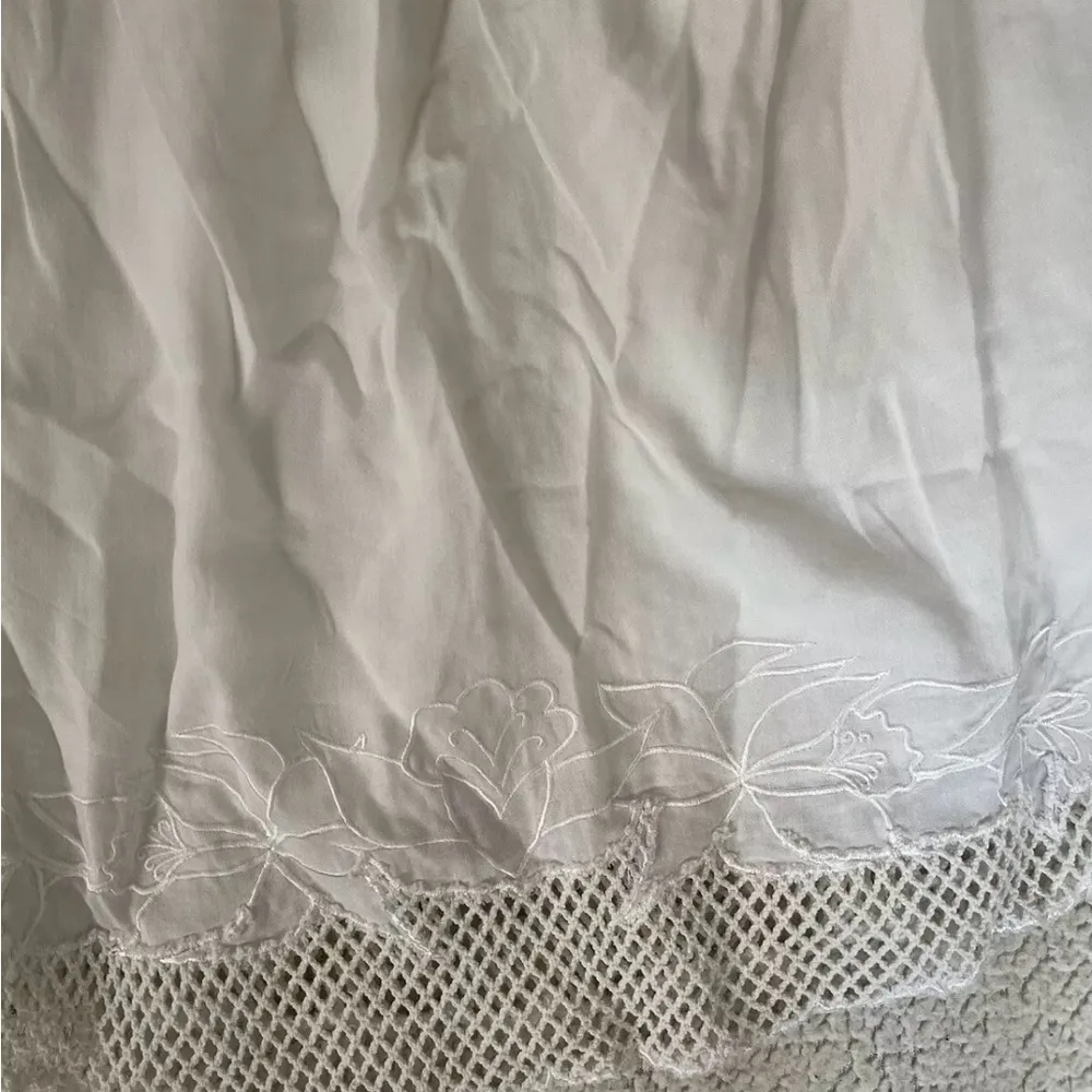 Rusty strapless white beachy summer dress size M - Image 2