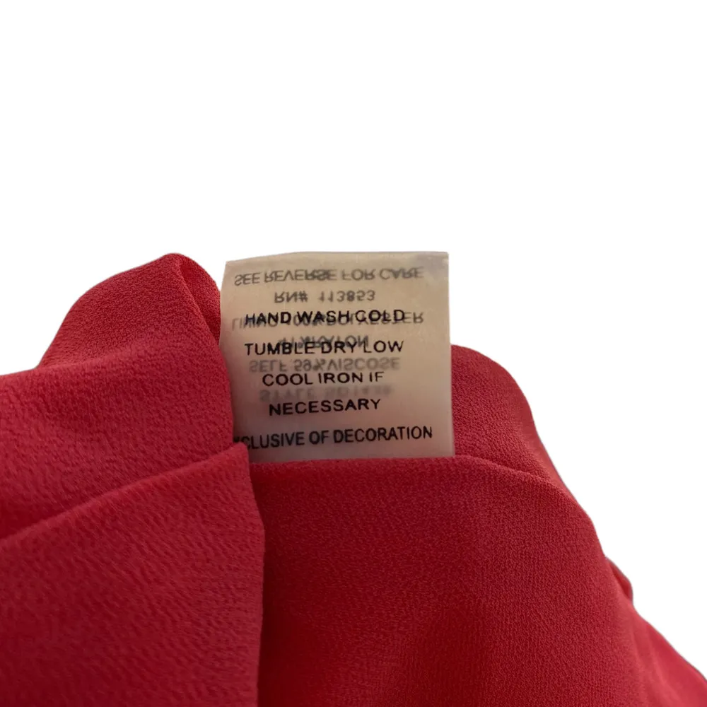 Sugarlips Mini Dress Off The Shoulder Red Embroidered Women's Size Large - Image 9