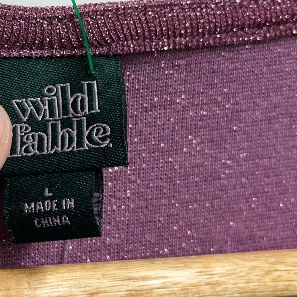 Wild Fable Barbie Pink Cocktail Dress women large Metallic Side Cut Out Mini - Image 2