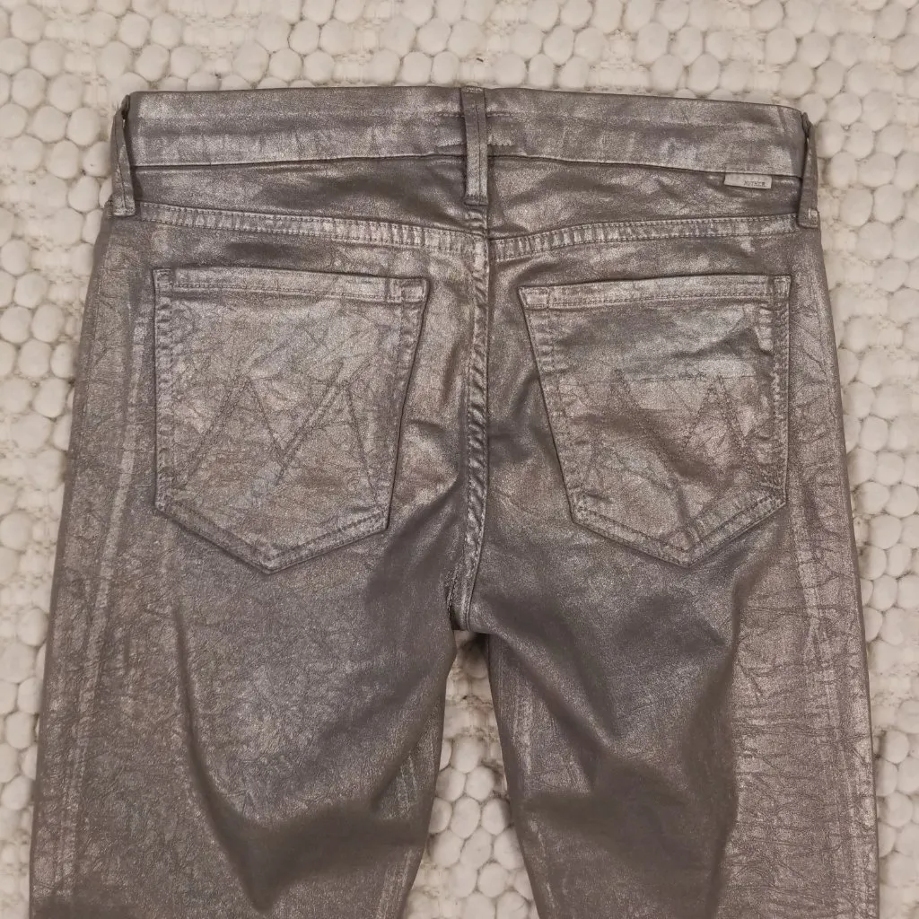 Mother The Looker Jeans Disturbing the Peace Gunmetal Sz 26 - Image 6