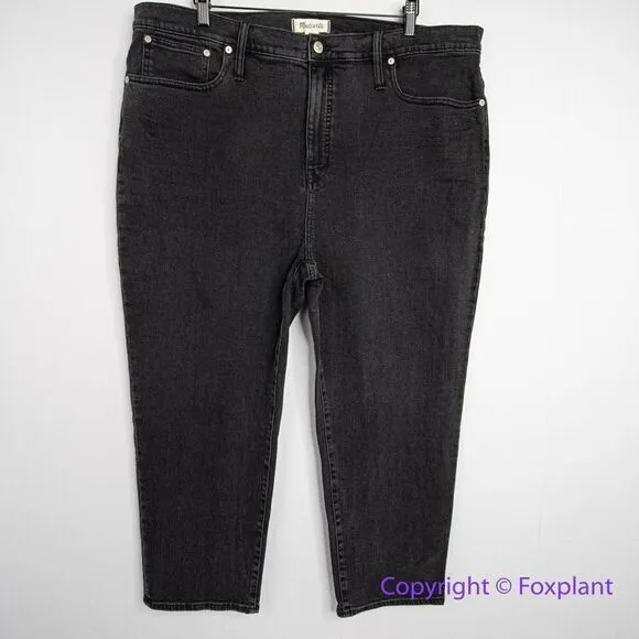 NEW‎ Madewell Classic Straight Jeans in Lunar Wash, 35 - Image 3