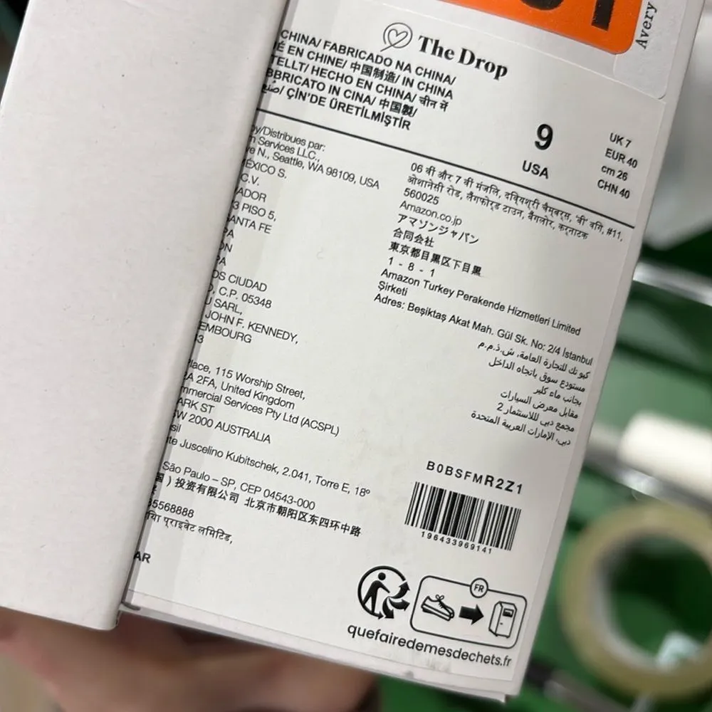 The Drop Women's Pink/Clear Avery Square Toe Two Strap High Heeled Slide Size 9 Pink - Image 5